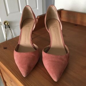 Banana Republic Suede Salmon Heels